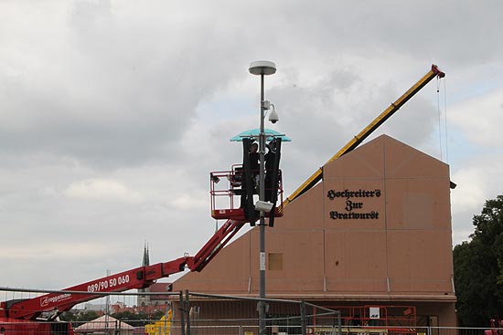 AUfbau Oktoberfest 21.08.2019